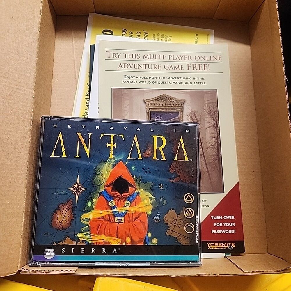 *CLASSIC* Betrayal in Antara Big Box PC Game (Sierra, 1997) Complete - Picture 3 of 7